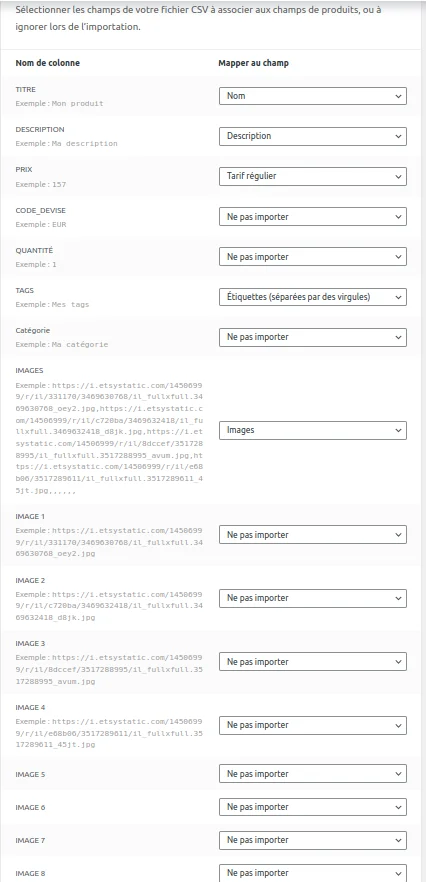 woocommerce Woocommerce mappage